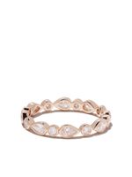 DE BEERS anneau Petal en or rose 18ct pavé de diamants - thumbnail