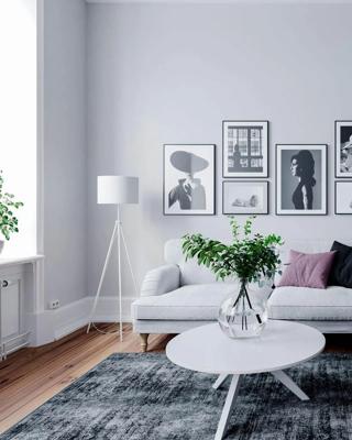Grote vloerlamp wit met E27 fitting en schakelaar By Rydens Rina