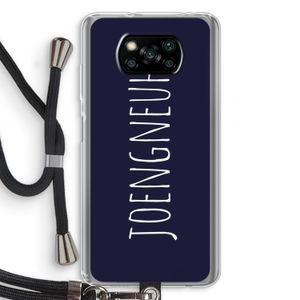 Joengneuh!: Xiaomi Poco X3 NFC Transparant Hoesje met koord