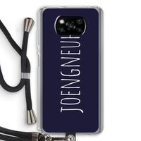 Joengneuh!: Xiaomi Poco X3 NFC Transparant Hoesje met koord
