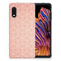 Samsung Xcover Pro TPU bumper Pattern Orange - thumbnail