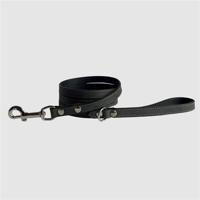 SAZZZ HONDENRIEM FEARLESS VINTAGE LEER ANTRACIET 147X1,5 CM