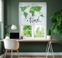 Aquarel reizen Jalozieën wereldmap