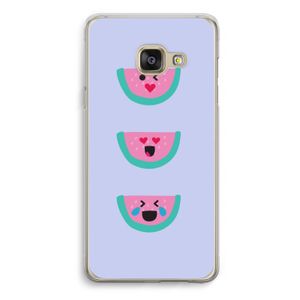 Smiley watermeloen: Samsung Galaxy A3 (2016) Transparant Hoesje