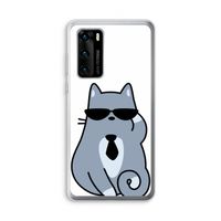 Cool cat: Huawei P40 Transparant Hoesje