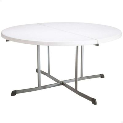 Bijzettafel Lifetime Wit 152 x 75,5 x 152 cm Staal Plastic
