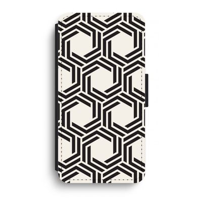 Geometrisch patroon: iPhone XR Flip Hoesje