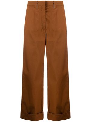 Kenzo pantalon à coupe ample - Marron
