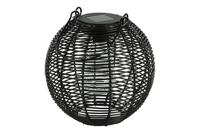 Decostar Hanglamp solar LED Eliya L 20 cm zwart