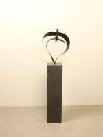 Bronzen beeld 2 vogels boven elkaar, 34 cm Bronzen beeld 2 vogels boven elkaar, 34 cm