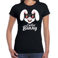 Easter bunny / Paashaas t-shirt zwart voor dames - Foute kleding / outfit Pasen