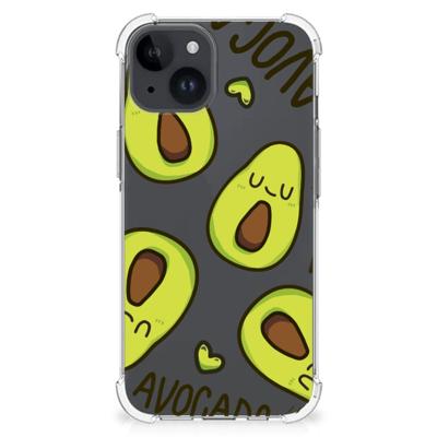 iPhone 15 Plus Stevig | Bumper Hoesje | Avocado Singing iPhone 15 Plus Stevig | Bumper Hoesje | Avocado Singing