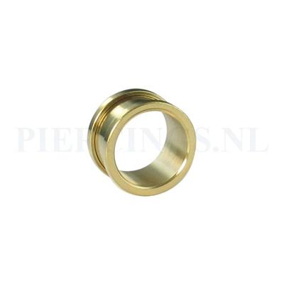 Tunnel goud kleur smal 16 mm 16 mm