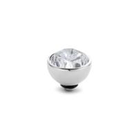 Melano Twisted Basic CZ Steentje Crystal | Zilver