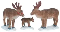Lemax reindeer s/3 kerstdorp figuur type 3 Santa&apos;s Wonderland 2006