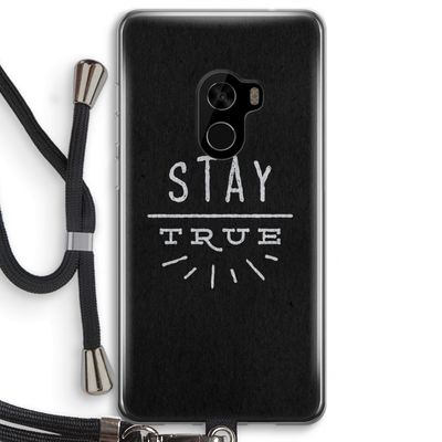 Stay true: Xiaomi Mi Mix 2 Transparant Hoesje met koord