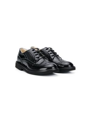 Andrea Montelpare richelieus en cuir verni - Noir