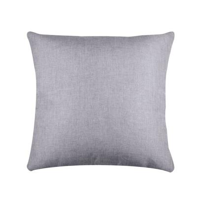 Stof Textile sierkussen Bea - lichtgrijs - 50 x 50 cm - bank kussens - polyester