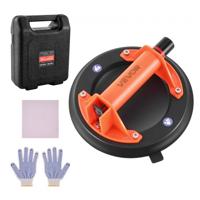 VEVOR vacuümzuignap, 203 mm glazen zuignap met ABS-handvat, tegelzuignap met een hefvermogen van 180 kg, tegelzuignapgereedschap met draagtas voor het tillen van tegels, graniet en gipsplaten, 1 stuk.