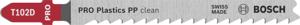 Bosch Accessoires Decoupeerzaagblad T 102 D Clean for PP 5st - 2608667444