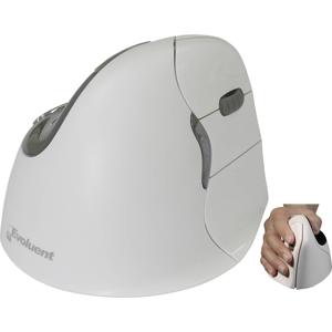 Evoluent VerticalMouse4 VM4RB Mac Ergonomische muis Bluetooth Optisch Wit, Zilver 6 Toetsen 2800 dpi Ergonomisch