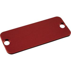 Hammond Electronics 1455DALRD-10 Eindplaat (l x b) 45 mm x 25 mm Aluminium Rood 10 stuk(s)