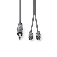 Nedis Stereo-Audiokabel | 6,35 mm Male | 2x RCA Male | 1.5 m | 1 stuks - COTH23300GY15 COTH23300GY15 - thumbnail