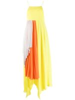 UNRAVEL PROJECT robe drapée à détail plissé - Jaune
