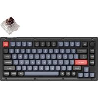 Keychron V1-C3 gaming toetsenbord RGB leds, 75%, Double-shot PBT, hot swap, Knob