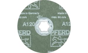 PFERD 64190012 Combiclick korrel fiberschijf Ø 115 mm A 120 voor universele toepassingen Diameter 115 mm