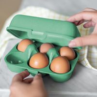 Koziol Bio-Circulair - Eggs To Go Mini Eierdoos - Gerecycled Zonnebloemolie - Groen - thumbnail