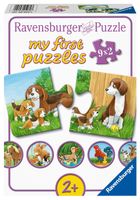 Ravensburger puzzel 9x2 stukjes dierenfamilies op de boerderij - thumbnail