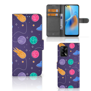 OPPO A74 4G Wallet Case met Pasjes Space