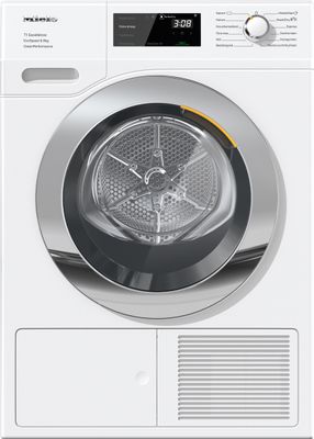 MieleTEF 775 WP EcoSpeed & Greenperformance Warmtepompdroger Wit
