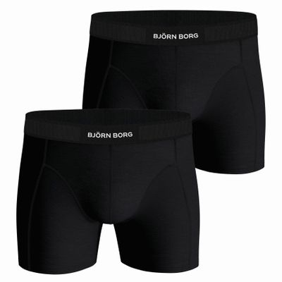 Bjorn Borg Boxershort organic cotton stretch 2-pack zwart