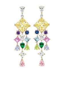 Anabela Chan boucles d'oreilles Rainbow en or vermeil 18ct - Jaune