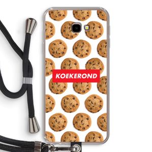 Koekerond: Samsung Galaxy J4 Plus Transparant Hoesje met koord