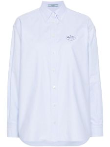 Prada chemise Oxford en coton - Bleu