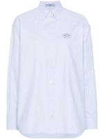 Prada chemise Oxford en coton - Bleu - thumbnail