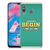 Samsung Galaxy M30 Siliconen hoesje met naam Quote Begin