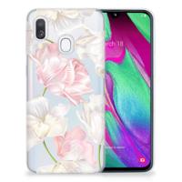 Samsung Galaxy A40 | TPU Case | Lovely Flowers
