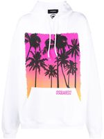 DSQUARED2 hoodie en coton à imprimé graphique - Blanc