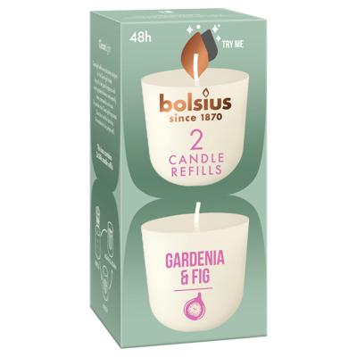 Bolsius Navulling Clean Light pack 2 Gardenia & Fig