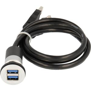 2x USB 3.0-bus A - 2x USB 3.0-stekker A Schlegel Elektrokontakt RRJ_2USB3 Schlegel 1 stuk(s)