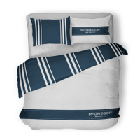 Dekbedovertrek McGregor - Katoen - Staten Island - Eenpersoons (140x200 Cm) - Taupe Katoen - Strepen - McGregor - Dekbed-Discounter.nl