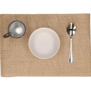 Svenska living Placemats - 6x stuks - polyester - 45 x 30 cm   -