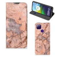 Motorola Moto G9 Power | Standcase | Marmer Oranje