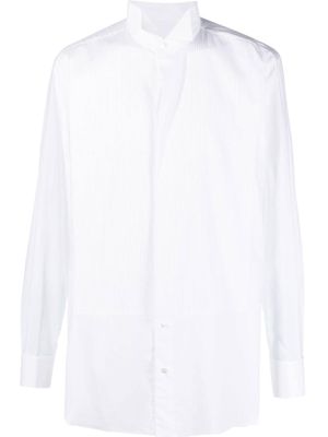 Brioni chemise en coton à rayures - Blanc