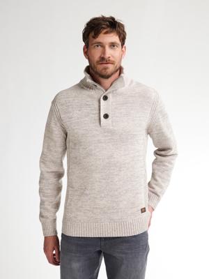 Petrol Knitwear Collar M-ros-kwc206 Trui 0009 Antique White Melee