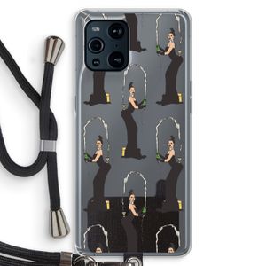 Pop Some Kim: Oppo Find X3 Pro Transparant Hoesje met koord